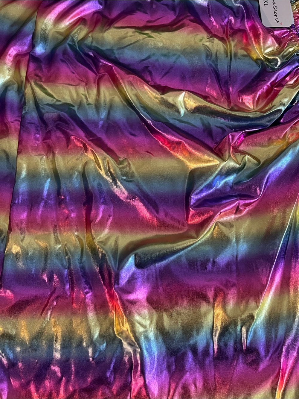 Dollhouse Iridescent Rainbow Stripe Skirt